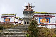 The 108 Buddhist Stupas in Mandala Top, 27 kilometres south of Dirang. Each stupa was contributed towards by every single family, making this religious site a testament to the strong communal bonds among the people.