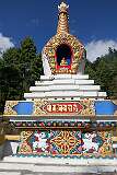 The chorten at a Buddhist shrine just west of Thembang Heritage Village.