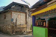 In Dirang Dzong, a classic Monpa village 5 kilometres  east of Dirang Town.