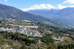 View over the upper town of Tawang from the monastery.