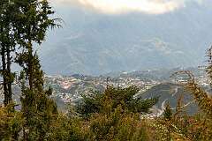 View from the road leading north, overlooking Tawang, at 8 kilometres by winding road from the town centre.