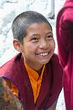 A getsul, a young novice monk of Tawang Monastery.
