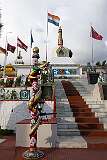 The Tawang War Memorial, a chorten (stupa, Buddhist shrine) remembering the Chinese invasion of 1962 and the incredible courage and resilience of the Indian army.