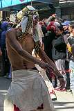 “Skeleton” dancer in the Carnival Parade on the first day of the Tawang Festival.
