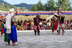 A spiritual dance at the Drub-chod-Chen-Mo Cum Bomdila Torgya.