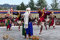 A spiritual dance at the Drub-chod-Chen-Mo Cum Bomdila Torgya.