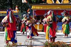 A spiritual dance at the Drub-chod-Chen-Mo Cum Bomdila Torgya.