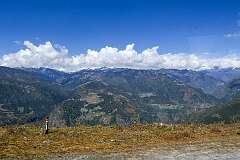View from the road, 51 kilometres from Tawang, at 3,264 metres altitude.