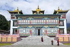 The Khinmey Nyingma Monastery, a beautiful monastery in a tiny village about 9 kilometres by road northeast of Tawang. It was founded in 1440.
