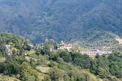 View towards the Khinmey Nyingma Monastery.