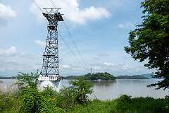 The Guwahati Passenger Ropeway, connecting Guwahati with North Guwahati across River Brahmaputra.