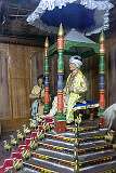 A display of the Ahom King holding court, in the Assam Tai Museum, Sivasagar. The Ahom Kingdom lasted from 1228–1826 in Assam.