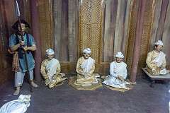 Display of the ministers in the Ahom court, in the Assam Tai Museum.