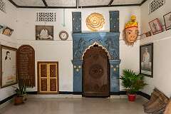 Another hallway in the Sri Sri Auniati Satra, a&nbsp;significant Vaishnavite monastery; it also has a museum.