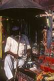 A souvenir seller in Old Delhi near Jama Masjid.