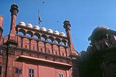 The Lahori Gate, the western gate to the Red Fort in Old Delhi.