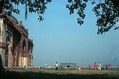 View east towards the Yamuna River from Purana Qila (“Old Fort”), one of the oldest forts in Delhi, built in the 16th century. The fort forms the inner citadel of the city of Dinpanah.