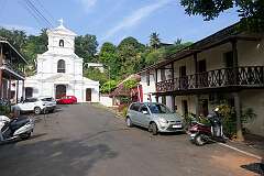 Saint Sebastian's Chapel, built in 1880, on the corner of Rua de Natal and St. Sebastian Street, in Fontainhas (quarter), Altinho.