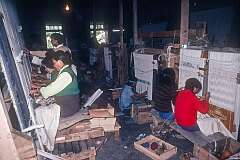 The carpet weaving&nbsp;workshop at the Tibetan Children's Village.