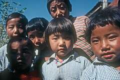 Tibetan refugee children, in the Tibetan Children's Village.