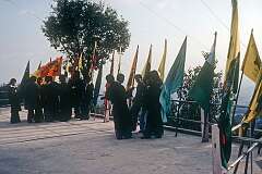 Members of the Tibetan Youth Congress with flags in Upper Dharamshala. The TYC is a worldwide Organisation of Tibetans, united in their struggle for restoration of the complete independence for the whole of Tibet.