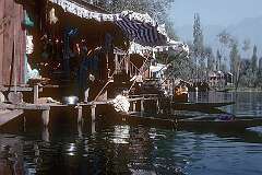 Shops along a canal.