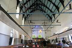 Interior of the St. Francis CSI Church, built in the 15th century as the Igreja de Santo Antônio de Lisboa, India's first European church.