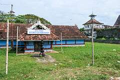 The Pazhayannur Mahavishnu Temple, a Hindu temple, next to the Mattancherry Palace, east Kochi.