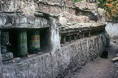 Prayer wheels at Alchi Gompa, a Tibetan Buddhist monastery, founded in the 11th century.
