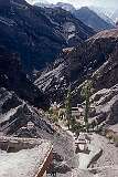 The view into the valley of the Indus River at Rizong Gompa, a monastery 10 kilometres west of Alchi.