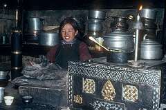 The kitchen in Tashin Nurubu's family home.