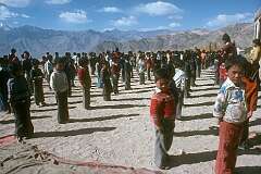 Assembly at Lamdon Model School, Leh.