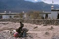 A water tap outside in SOS Tibetan Children's Village in Choglamsar, five kilometres south of Leh.