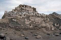 Thikse Gompa, a large hilltop monastery from the mid 1400s, with temples and a nunnery, 16 kilometres southeast of Leh.