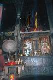 An altar in Thikse Gompa, the largest monastery in central Ladakh.