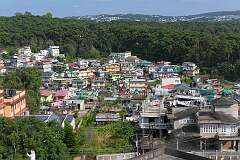 View of Shillong from the roof of the the Don Bosco Centre for Indigenous Cultures.