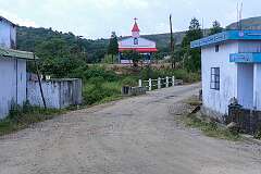 The church of Nongthymmai, along the Sohra-Shella road,