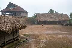 Houses of Sheanghah Chingnyu Konyak Naga village.