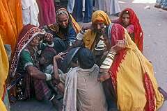 Rajasthani women in Pushkar.