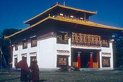 The Tsuglakhang Monastery, just north of the Tashiling Secretariat. Tsuklakhang Palace or Tsuklakhang Royal Chapel and Monastery is a Buddhist palatial monastery.
