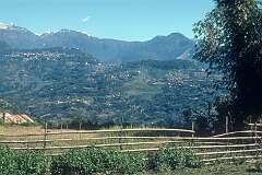 View towards Gangtok from the road to Rumtek.