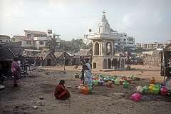A Christian shrine on the beach in southern Chennai.