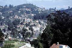 The view from Coaker's Walk over the hill station town of Kodaikanal, at 2100 metres altitude.