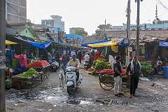 The Mir Alam Mandi Vegetable Market along Mir Chowk Road in Pathar Gatti.