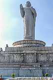 The Buddha statue on Gibraltar Rock in Hussain Sagar lake was carved out of a single granite rock by 40 sculptors under the guidance of Ganapati Stapathi. On 1 December 1992 it was installed on the platform and the Dalai Lama consecrated the statue in 2006.