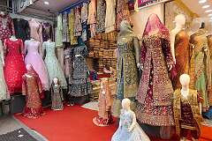 Display in a clothes store, along the New Ladbazar Road.