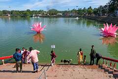 Kalyan Sagar, the lake below the Tripura Sundari (Shaktipeeth) Temple, Matabari, Uttar Chandrapur, near Udaipur, 56 kilometres southeast of Agartala. It dates back to the period of Maharaja Kalyan Manikya (1625 – 1660).