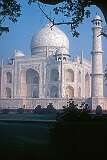 The Taj Mahal, generally considered the finest example of Mughal architecture, a style combining elements of Islamic, Indian, Persian and Turkish architecture.