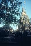 The Shri Kashi Vishwanath Temple dedicated to Shiva, in Varanasi. The current structure was constructed by the Maratha ruler Ahilyabai Holkar of Indore in 1780.