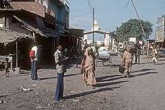 The Indian border town of Sonauli with the entrance point to Nepal.